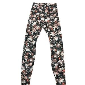 Lululemon Speed Up Leggings Womens small multicolor rose floral print gym